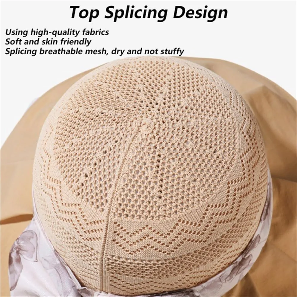 2025 Women's Elegant Bow Sun Hat Wide Brim UV Protection Visor Hat Foldable Bucket Hats Summer Beach Garden Caps