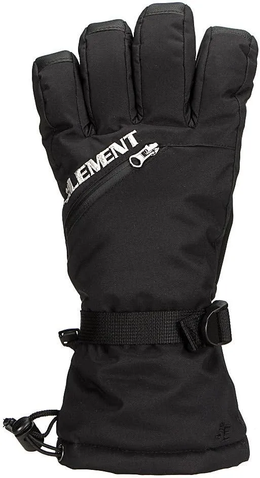 5th Element Stealth M Snow Ski and Snowboard Gloves with Stretch Waterproof Shell, Thinsulate Insulation for Adults and Men, with Touchscreen Capabilities, Wrist Gaiter, and Sealed Zipper Pocket