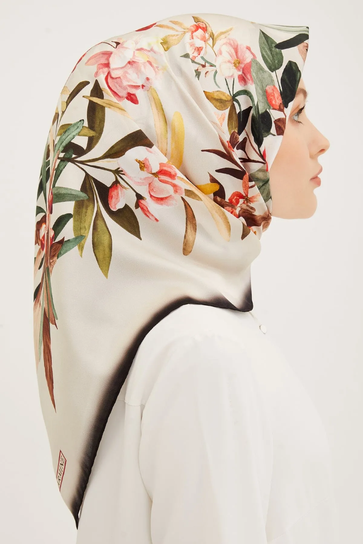 Armine Ayu Floral Silk Scarf #1