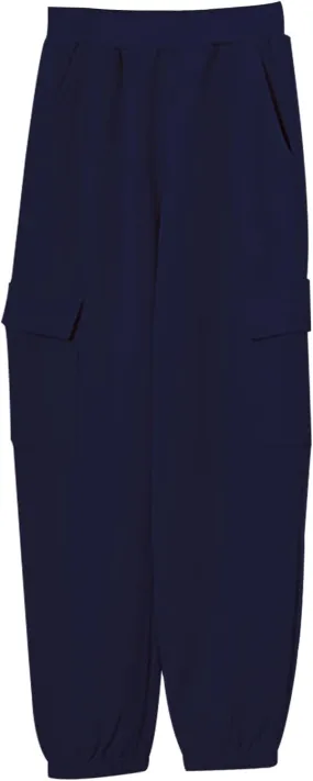 Boys Teens Midweight Sports Pants Athletic Jogger Pants Casual Baggy Pull-On Active Solid Color Cargo Sweatpants