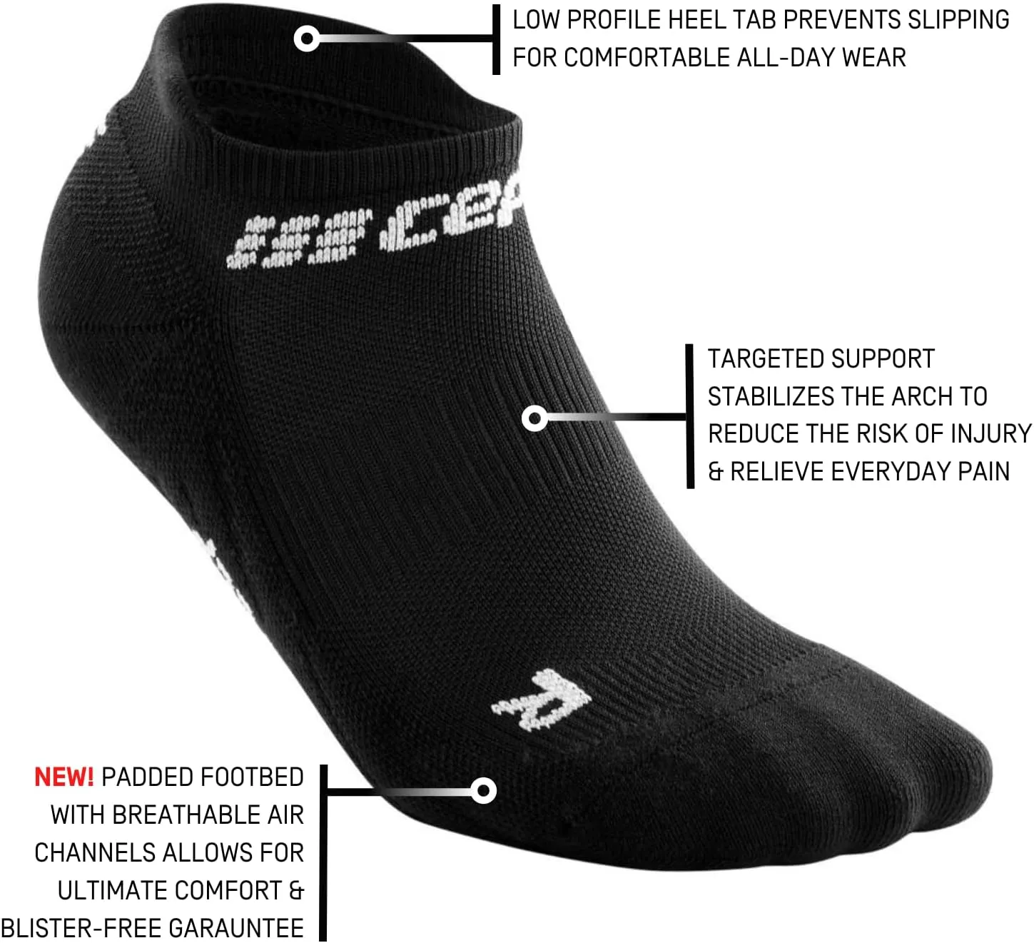 CEP Women's No Show Running Socks 4.0 - Compression Socks For Performance