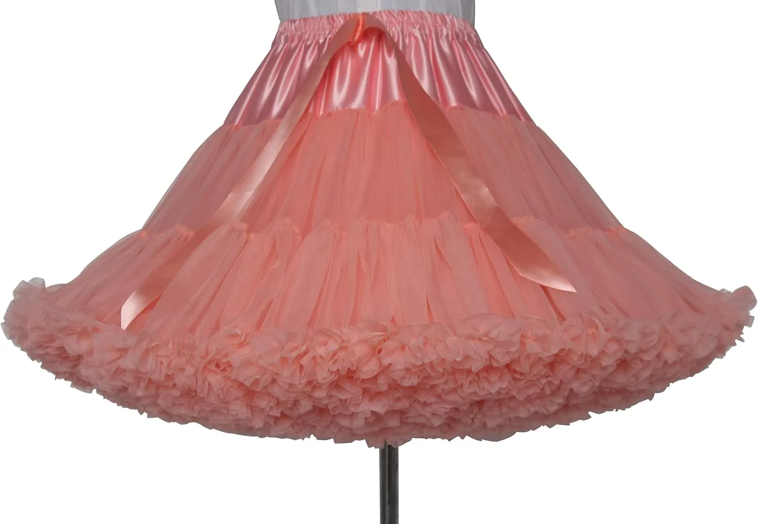 Colyanda Womens 3-Layered Pleated Tulle Petticoat Tutu Puffy Party Cosplay Skirt