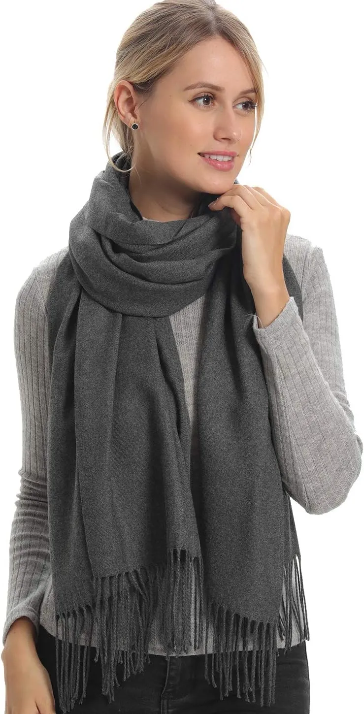 Genovega Women Pashmina Scarf,Evening Wedding Party Shawl Accessories Gift for Bridal