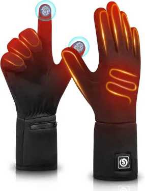 Heated Glove Liners for Men Women,Electric Battery Heated Gloves Rechargeable Thin Heated Work Gloves