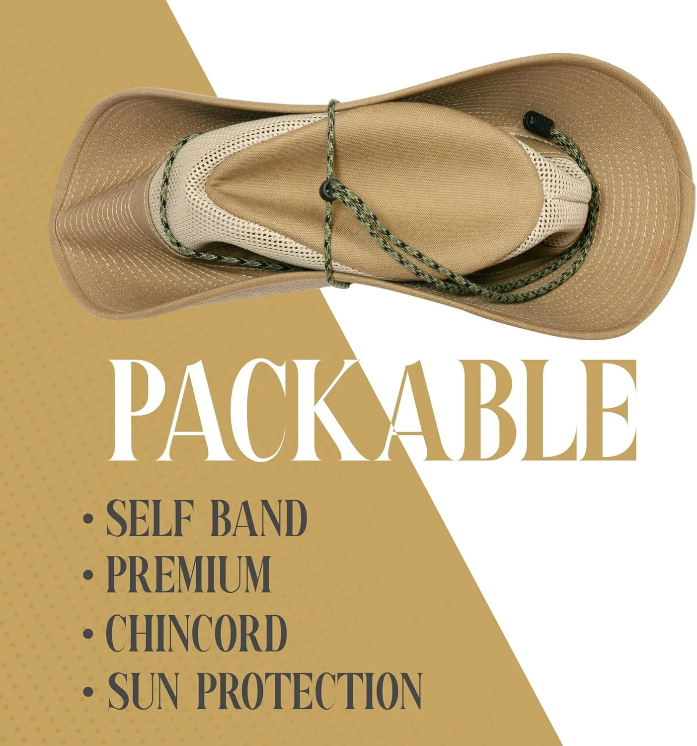 Henschel Aussie Mesh Breezer Hat - Packable Sun Protection for Outdoor Activities. Ideal for Hiking, Fishing & Camping.