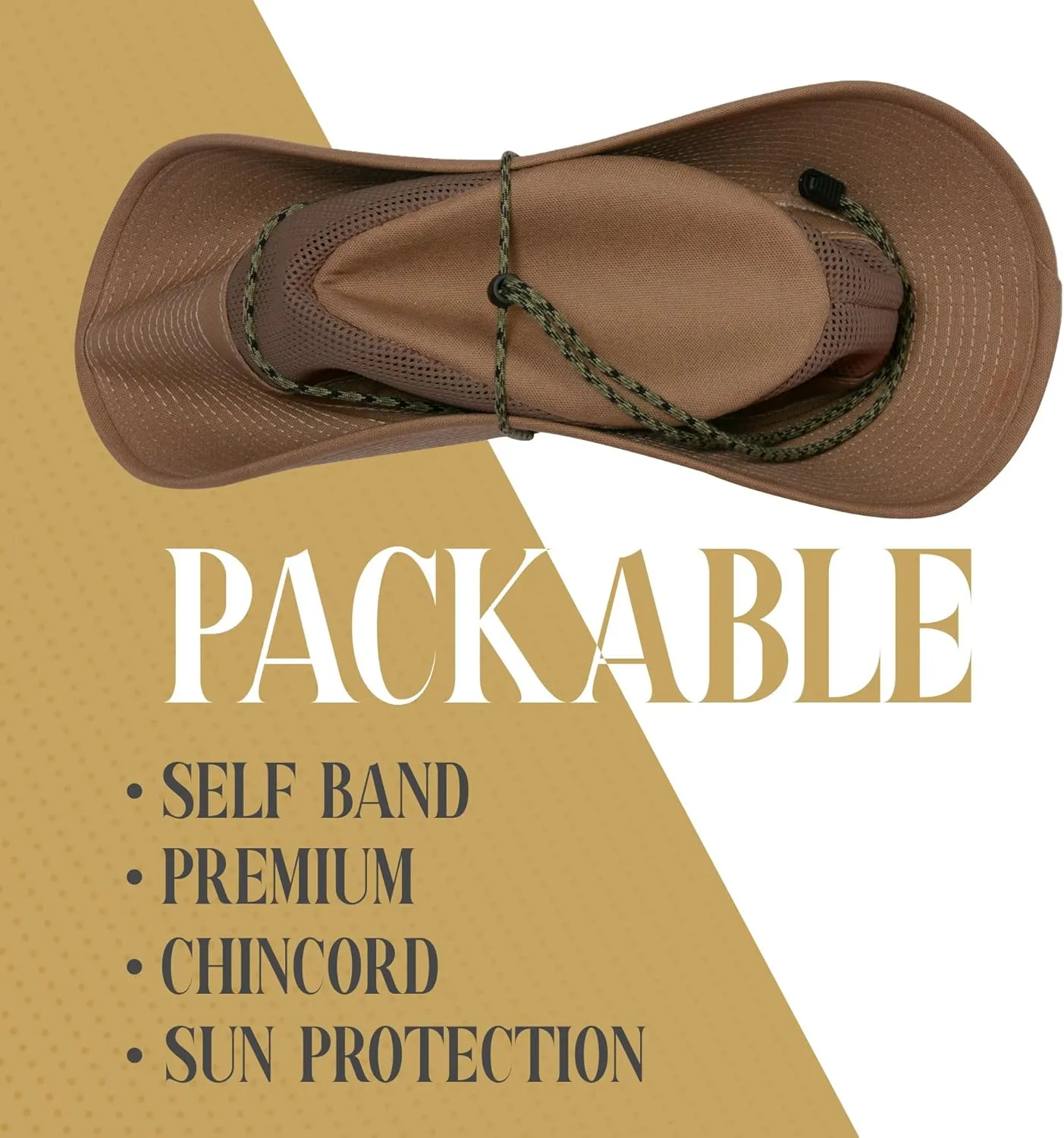 Henschel Aussie Mesh Breezer Hat - Packable Sun Protection for Outdoor Activities. Ideal for Hiking, Fishing & Camping.