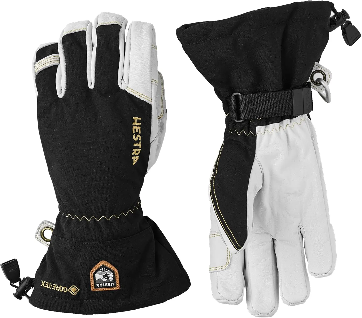 Hestra Waterproof Ski Gloves: Mens and Womens Army Leather Gore-Tex Cold Weather Gloves