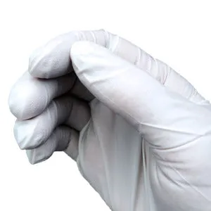 High-Tech Conversions GLH-CRN-12-LG CLASS 100, 12“ NITRILE TEXTURED GLOVE Large, POLY BAGGED, 100 GLOVES/PACK