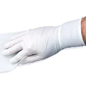 High-Tech Conversions GLH-CRN-12-LG CLASS 100, 12“ NITRILE TEXTURED GLOVE Large, POLY BAGGED, 100 GLOVES/PACK
