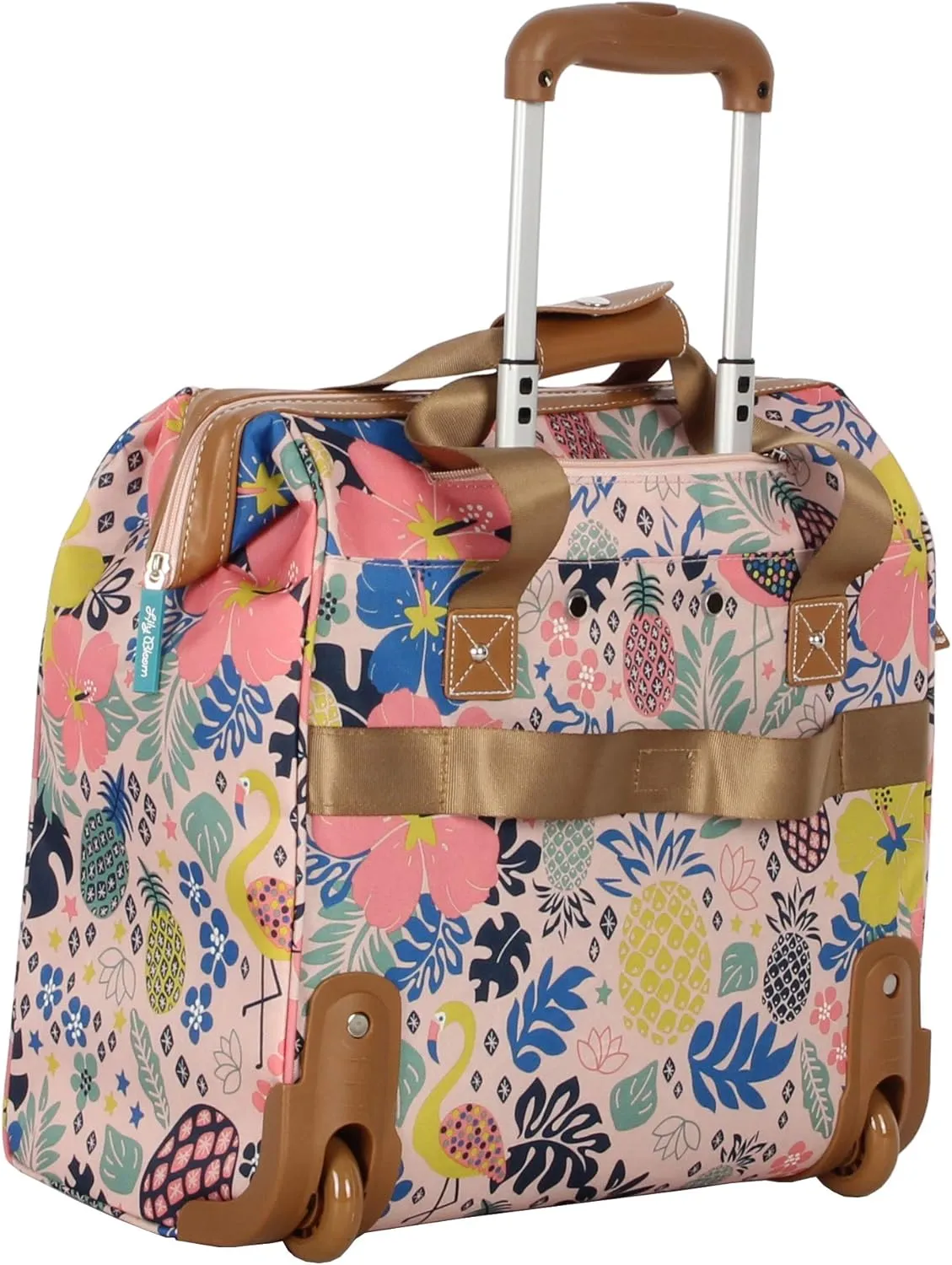 Lily Bloom Design Pattern Carry on Bag Wheeled Cabin Tote (Cabin Pink)