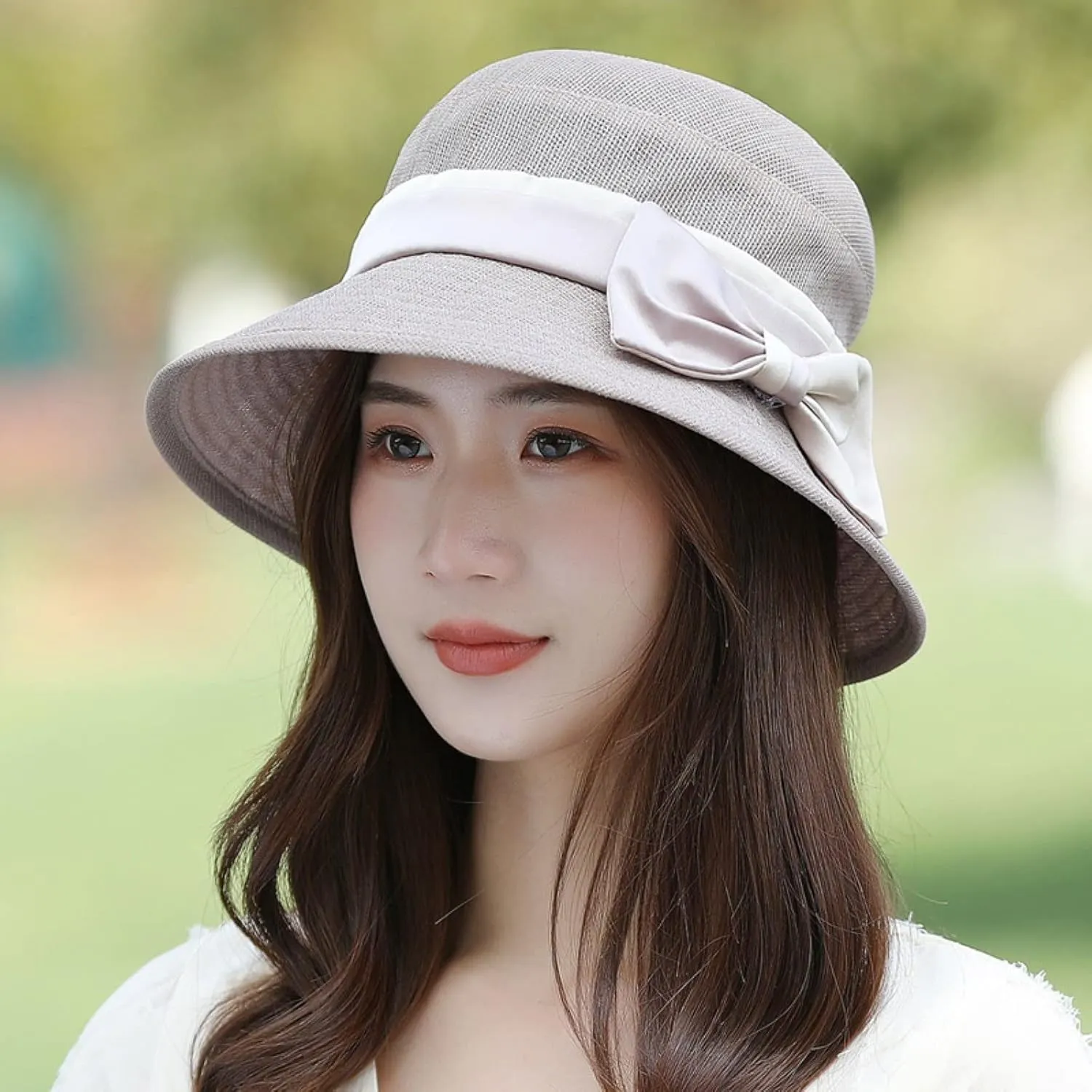Sun Hat Women, Big Brim Fisherman Hat Small Fresh Ladies Hat Summer All-match Sunscreen Sun Hat Foldable