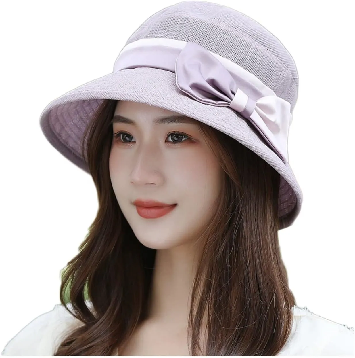 Sun Hat Women, Big Brim Fisherman Hat Small Fresh Ladies Hat Summer All-match Sunscreen Sun Hat Foldable