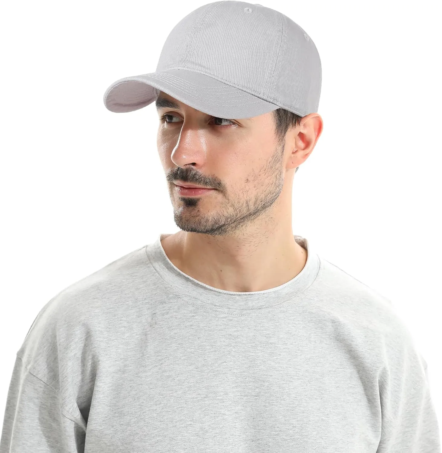 Unisex Cotton Baseball Cap Plain Blank Dad Hat Adjustable Vintage Solid Hat